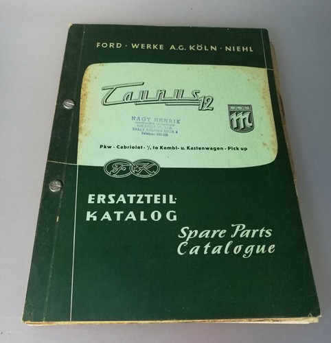 Catalogo ricambi ford taunus - ricambi,