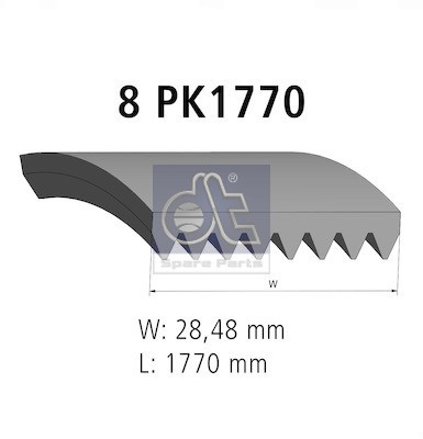 Spare parts 41539 cinghia - spare, 5.41539